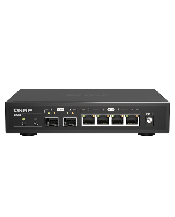 QNAP QSW-2104-2S commutateur réseau Non-géré 2.5G Ethernet Noir