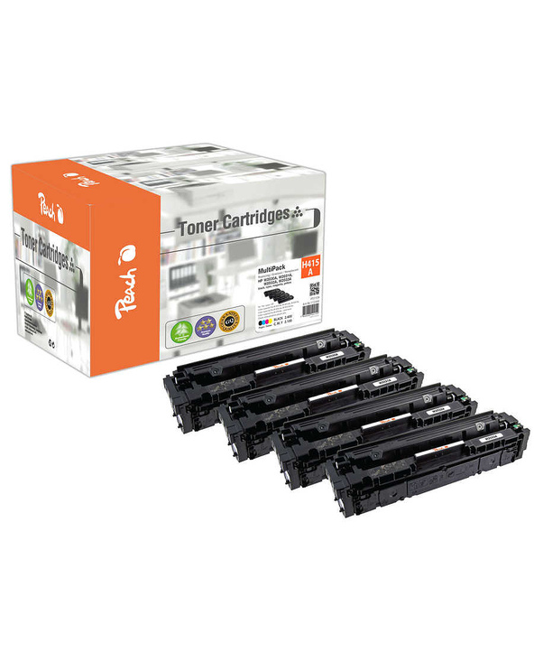 Peach PT1139 Cartouche de toner 4 pièce(s) Compatible Noir, Cyan, Magenta, Jaune