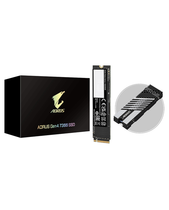Gigabyte AORUS Gen4 7300 SSD 2TB M.2 2 To PCI Express 4.0 NVMe 3D TLC NAND