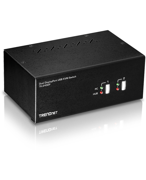 Trendnet TK-240DP commutateur écran, clavier et souris Noir