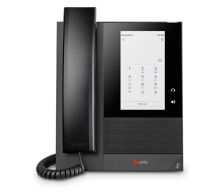 POLY Téléphone multimédia professionnel CCX 400 pour Microsoft Teams et compatible PoE