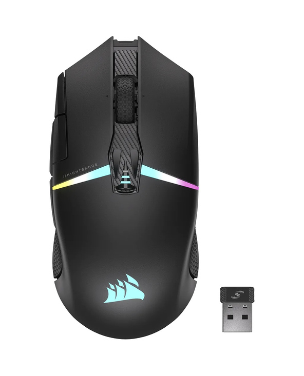 Corsair CH-931B011-EU souris Jouer Droitier RF sans fil + Bluetooth Optique 26000 DPI