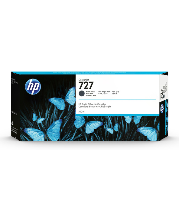HP 727 cartouche d'encre DesignJet noire mate, 300 ml
