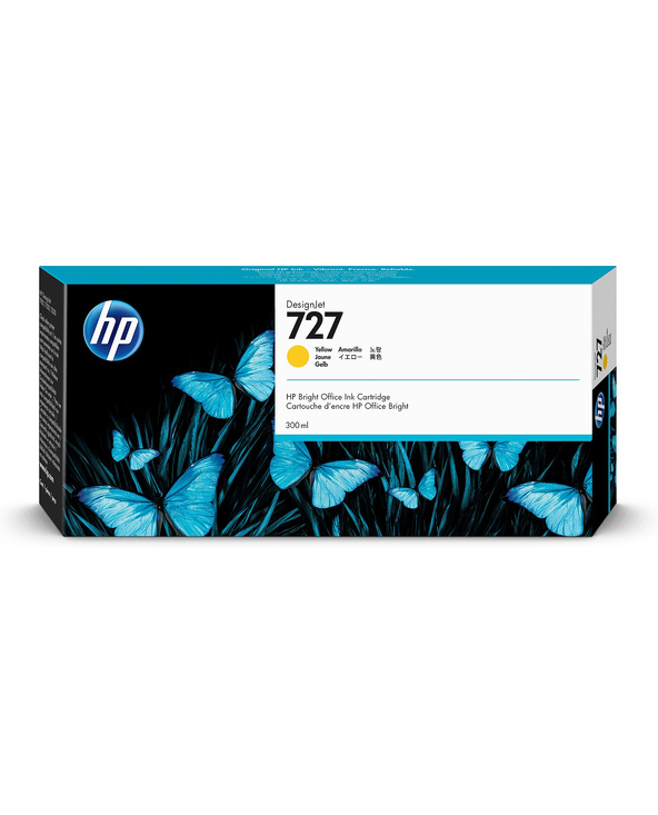 HP 727 cartouche d'encre DesignJet jaune, 300 ml