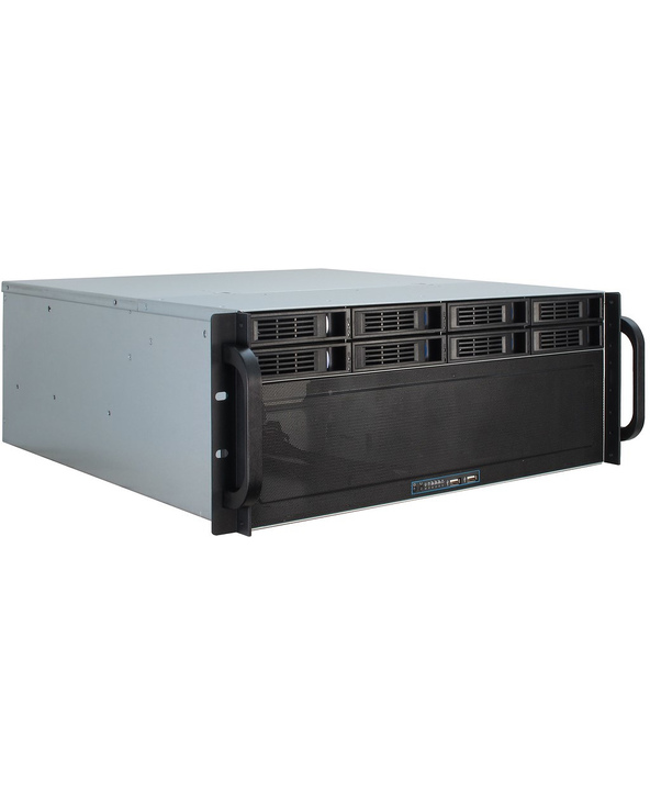 Inter-Tech 4U-4408 Support Noir, Argent