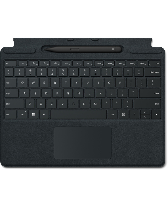 Microsoft Signature with Slim Pen 2 QWERTZ Allemand Microsoft Cover port Noir