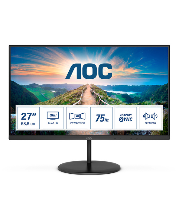 AOC V4 Q27V4EA 27" LED 2K Ultra HD 4 ms Noir