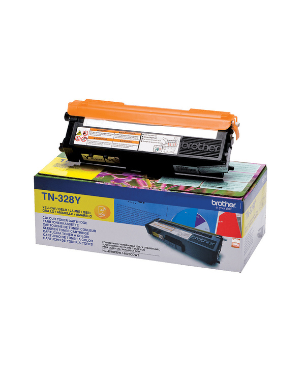 Brother TN-328Y - Cartouche de toner originale – Jaune