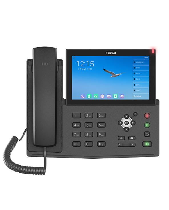 Fanvil X7A téléphone fixe Noir 20 lignes LCD Wifi