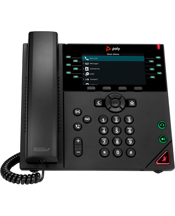 POLY Téléphone IP VVX 450 à 12 lignes et compatible PoE