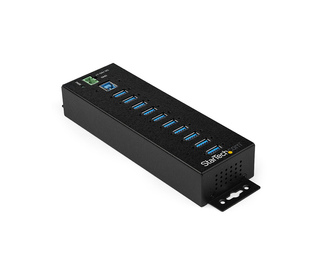 StarTech.com Hub USB 3.0 10 ports avec adaptateur d'alimentation - Hub USB-A industriel en métal avec protection contre les déch