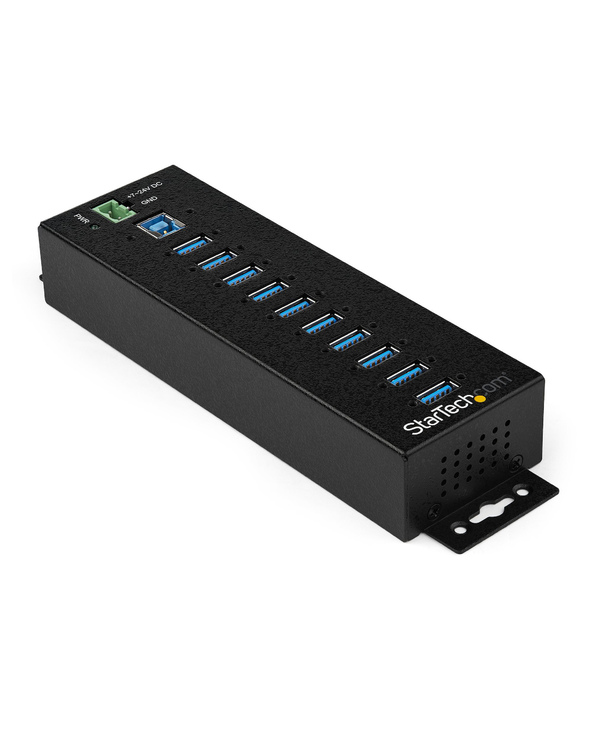 StarTech.com Hub USB 3.0 10 ports avec adaptateur d'alimentation - Hub USB-A industriel en métal avec protection contre les déch