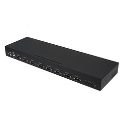 RealPower 284513 convertisseur série, répéteur et isolateur USB 2.0 RS-232 Noir