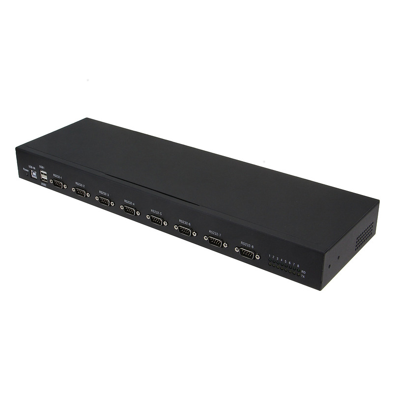 RealPower 284513 convertisseur série, répéteur et isolateur USB 2.0 RS-232 Noir