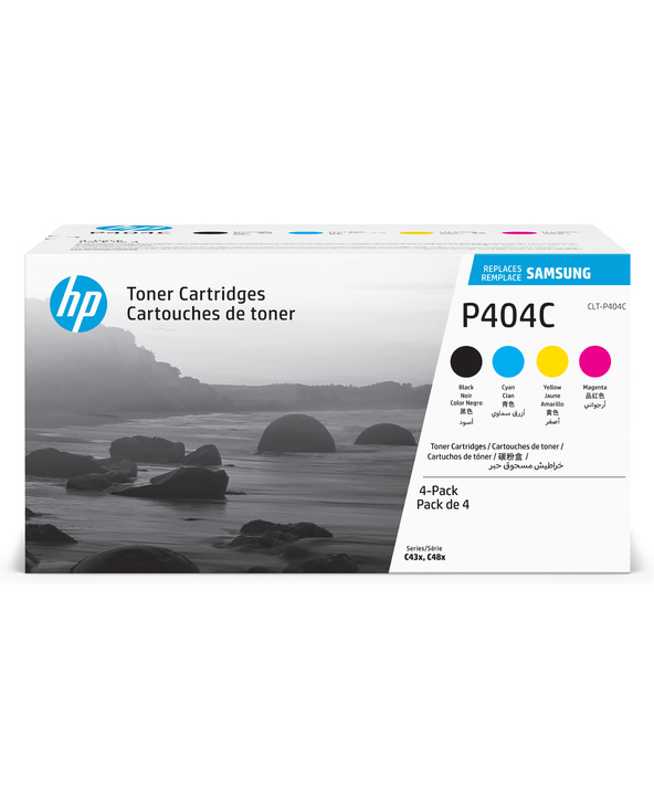 Samsung CLT-P404C Pack de 4 cartouches authentiques de toner cyan/magenta/jaune/noir