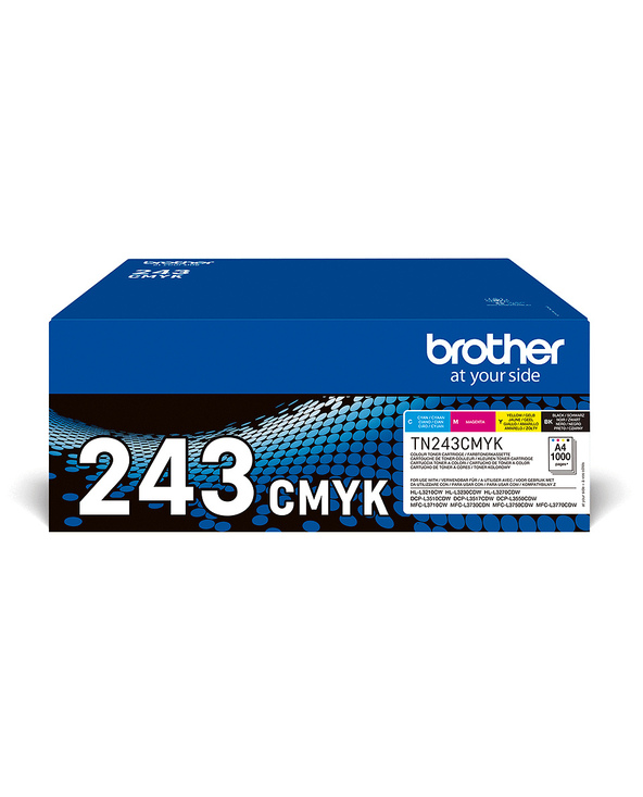 Brother TN-243CMYK - Cartouches de toner originales - Pack 4 toners