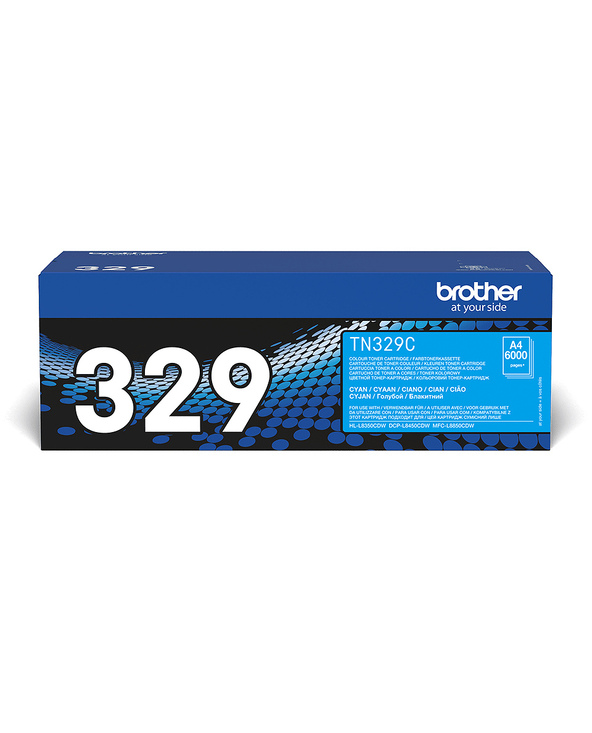 Brother TN-329C - Cartouche de toner originale – Cyan