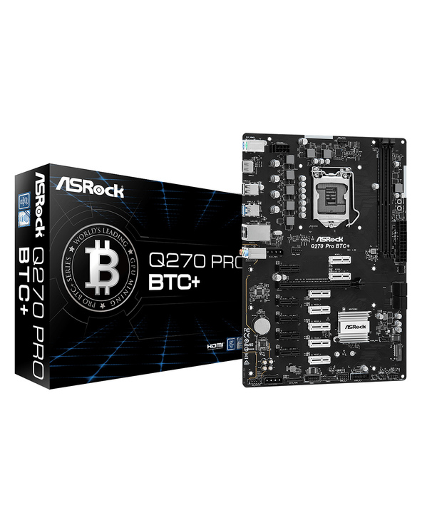 Asrock Q270 Pro BTC+ Intel Q270 LGA 1151 (Emplacement H4) ATX