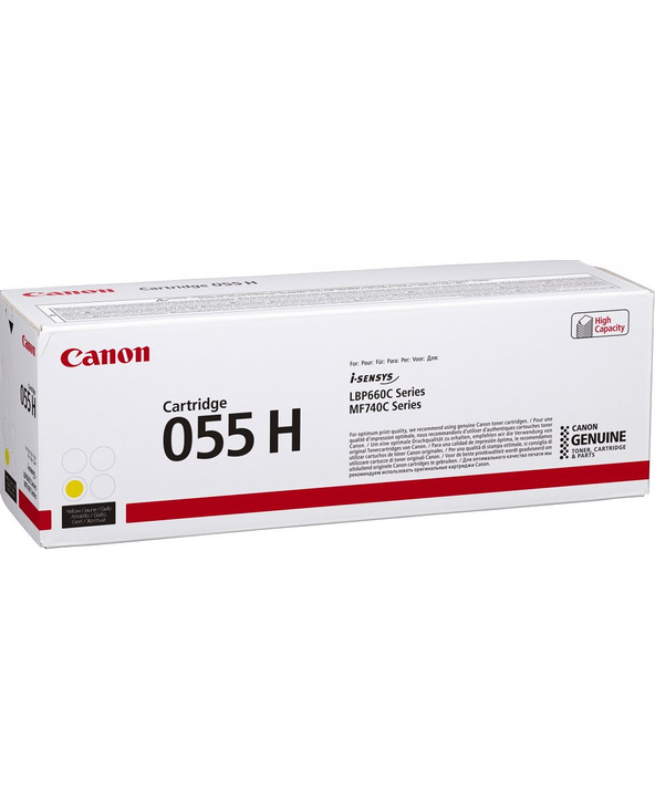 Canon 055H Cartouche de toner 1 pièce(s) Original Jaune