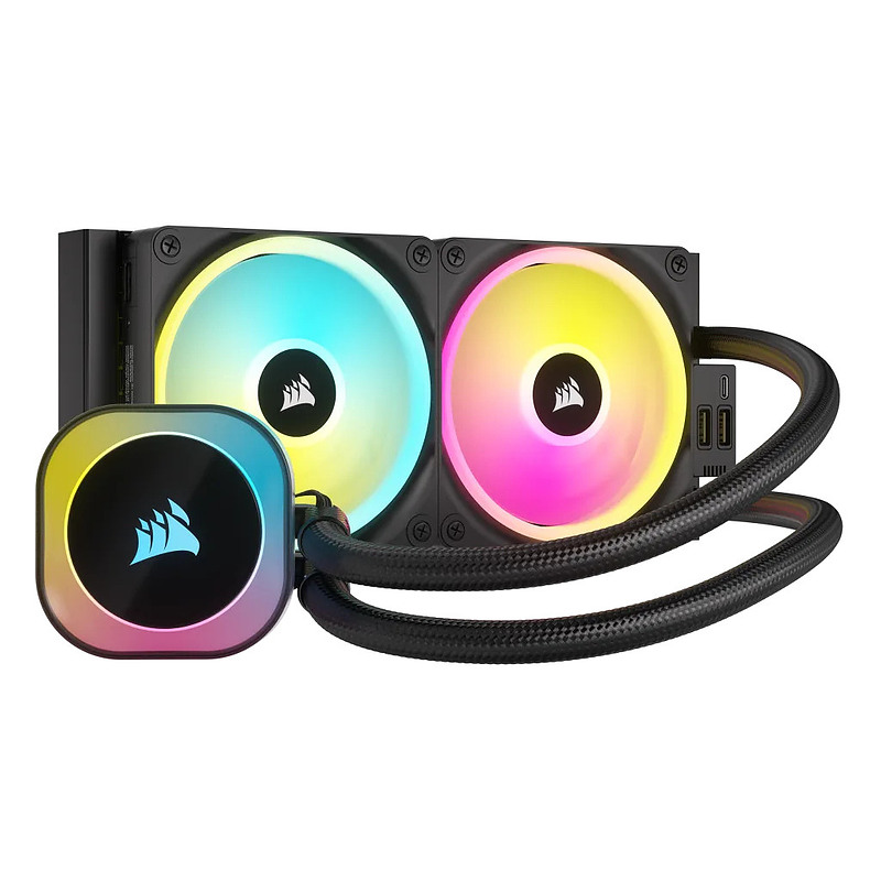 Corsair H100I Processeur Kit de refroidissement du liquide 12 cm Noir