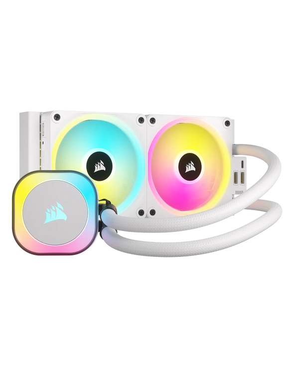 Corsair H100I Processeur Refroidisseur hybride 12 cm Blanc