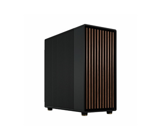 Fractal Design FD-C-NOR1X-01 unité centrale Midi Tower Noir, Charbon de bois