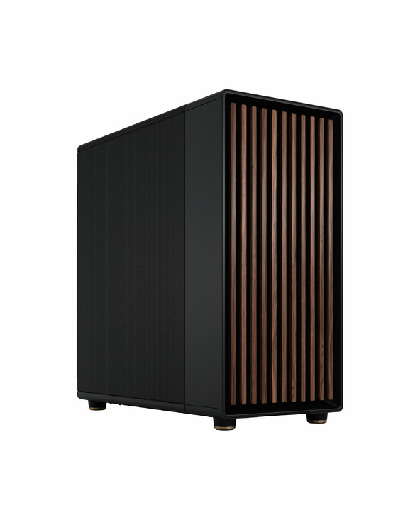Fractal Design FD-C-NOR1X-01 unité centrale Midi Tower Noir, Charbon de bois