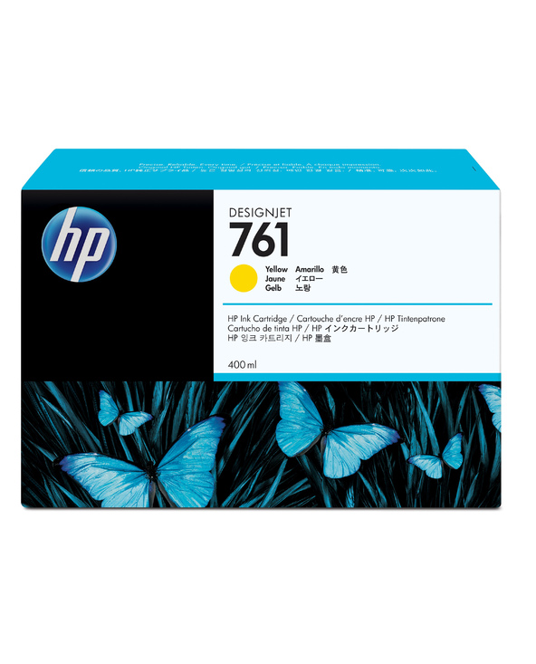 HP 761 cartouche d'encre DesignJet jaune, 400 ml