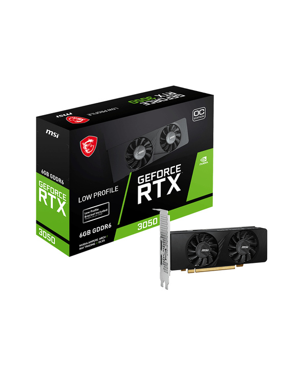 MSI GEFORCE RTX 3050 LP 6G OC carte graphique NVIDIA 6 Go GDDR6