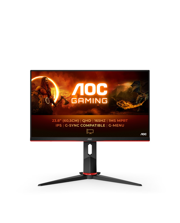 AOC G2 Q24G2A/BK 23.8" LCD Quad HD 4 ms Noir, Rouge