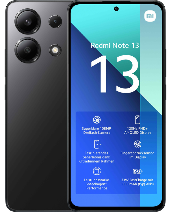 Xiaomi Redmi NOTE 13 6.67" 128 Go Noir