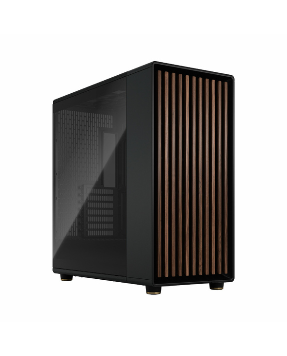 Fractal Design FD-C-NOR1X-02 unité centrale Midi Tower Noir, Charbon de bois