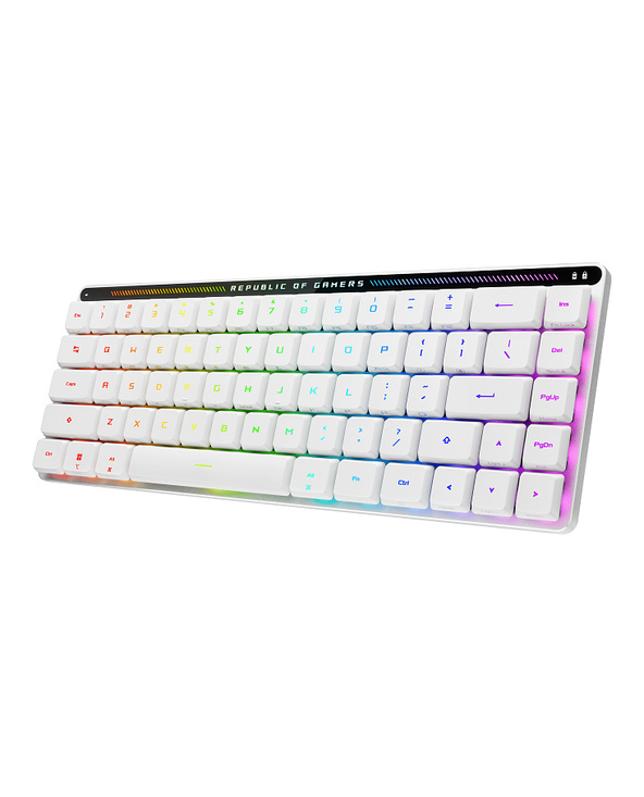 ASUS ROG Falchion RX Low Profile clavier Jouer USB + RF Wireless + Bluetooth Blanc