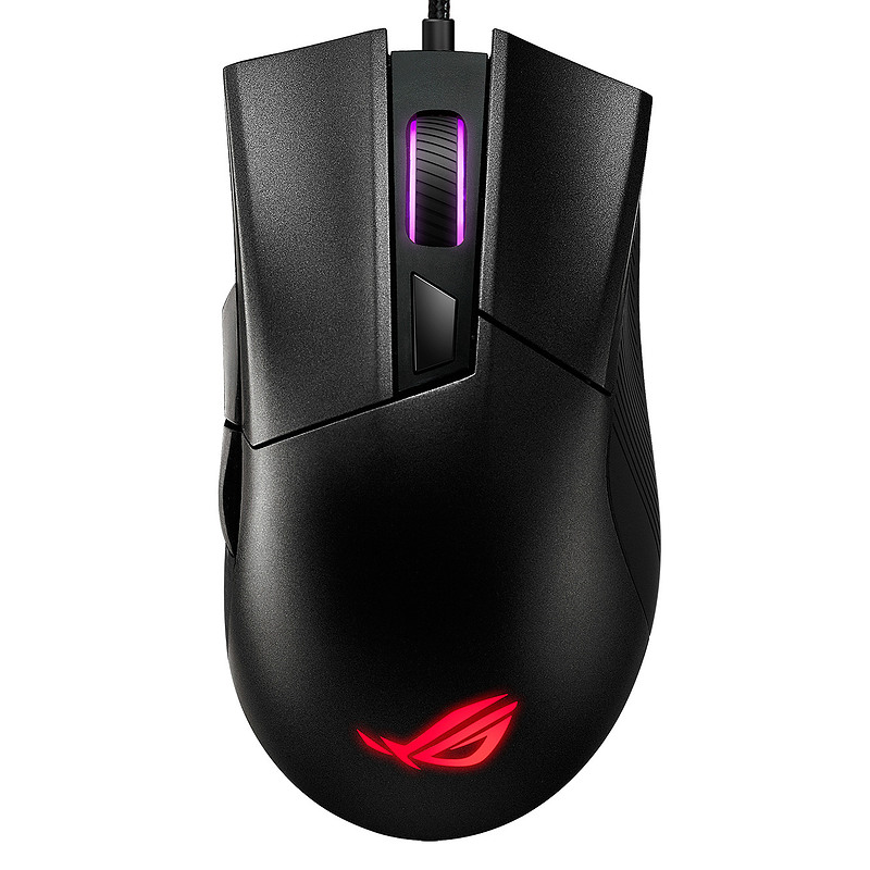 ASUS ROG Gladius II Core souris Jouer Droitier USB Type-A Optique 6200 DPI