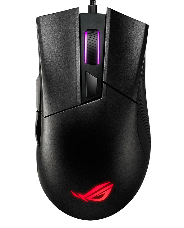 ASUS ROG Gladius II Core souris Jouer Droitier USB Type-A Optique 6200 DPI