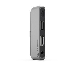 ALOGIC UCANCHD station d'accueil USB 2.0 Type-C Noir, Gris