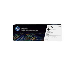 HP 312X pack de 2 toners LaserJet Noirs grande capacité authentiques