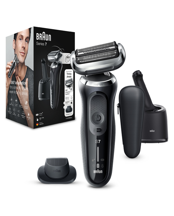 Braun Series 7 71-N7200cc Rasoir à grille Tondeuse Noir