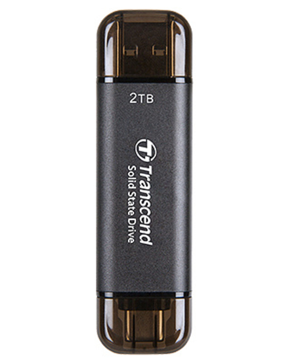 Transcend TS2TESD310C lecteur à circuits intégrés externe 2 To Noir