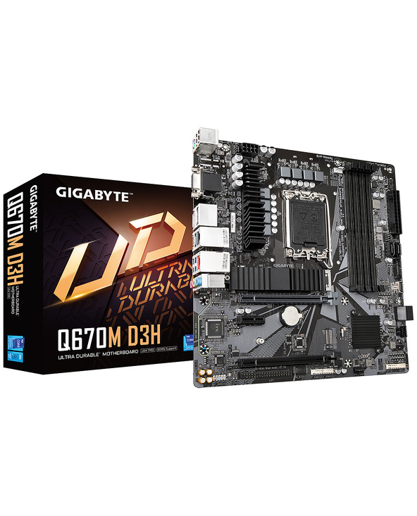 Gigabyte Q670M D3H carte mère Intel Q670 LGA 1700 micro ATX
