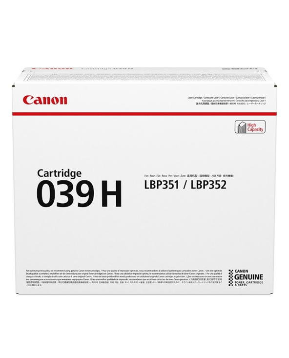 Canon 039H Cartouche de toner 1 pièce(s) Original Noir