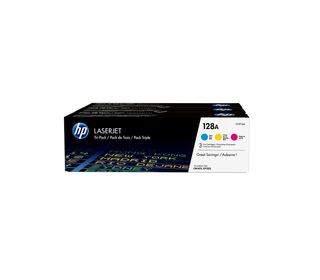 HP 128A pack de 3 toners LaserJet cyan/magenta/jaune authentiques