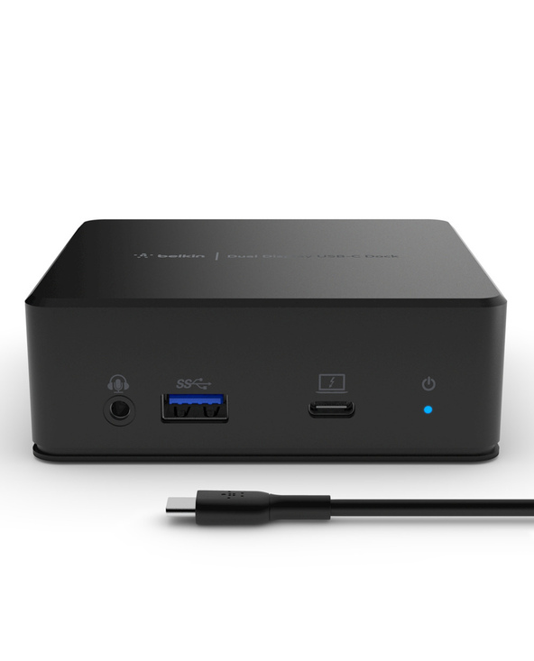 Belkin USB-C Dual Display Docking Station USB 3.2 Gen 1 (3.1 Gen 1) Type-C Noir