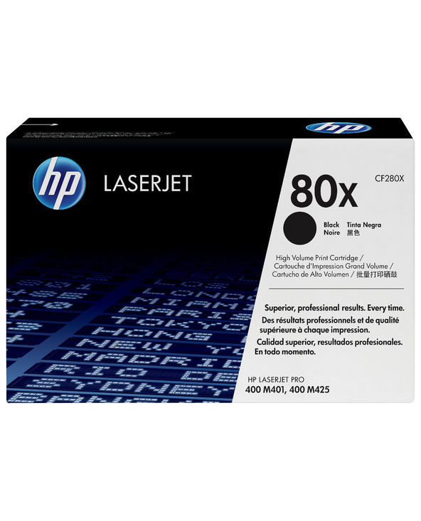 HP 80X toner LaserJet noir grande capacité authentique