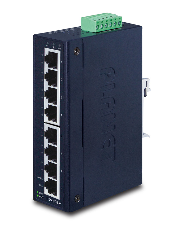 PLANET IGS-801M commutateur réseau Géré L2/L4 Gigabit Ethernet (10/100/1000) 1U Bleu