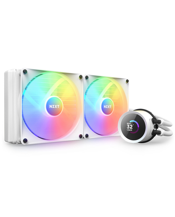 NZXT Kraken 280 RGB Processeur Refroidisseur de liquide tout-en-un 14 cm Blanc 1 pièce(s)