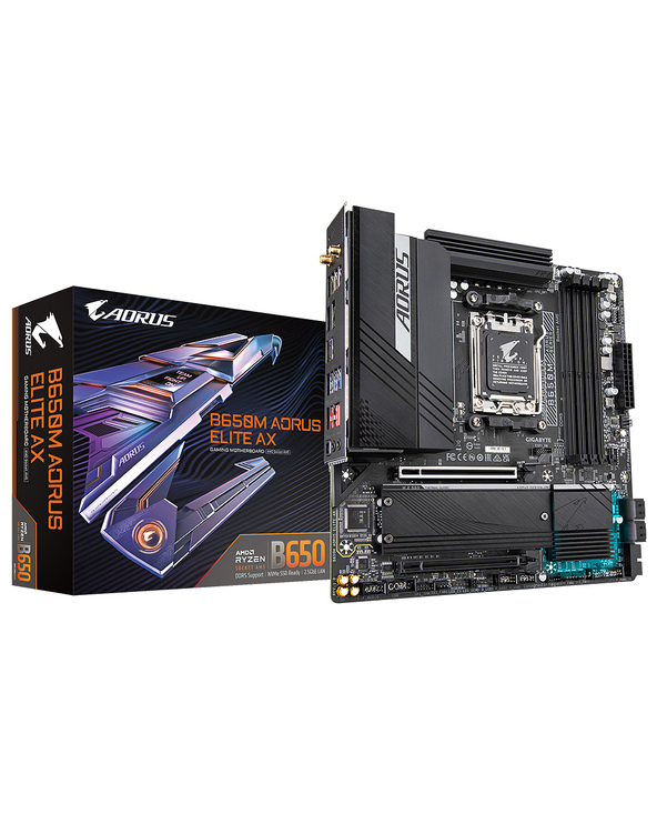 Gigabyte B650M AORUS ELITE AX carte mère AMD B650 Emplacement AM5 micro ATX