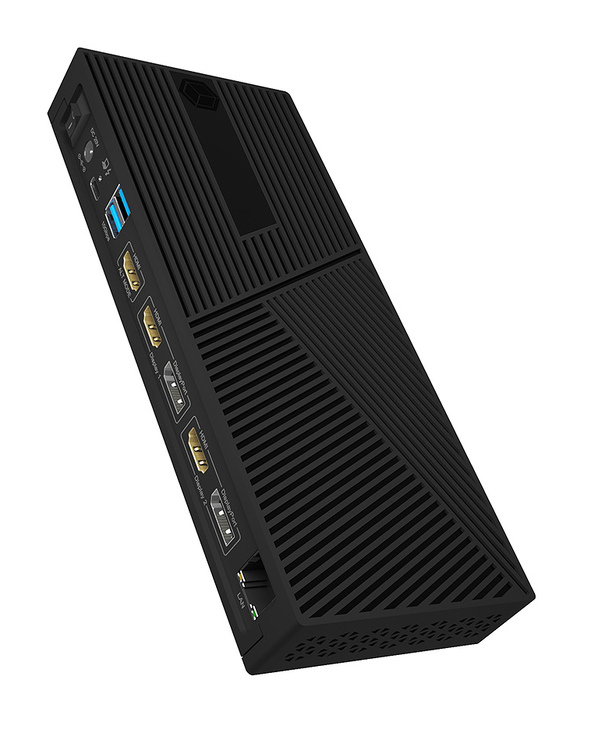 ICY BOX IB-DK2246AC Avec fil USB 3.2 Gen 2 (3.1 Gen 2) Type-A Noir