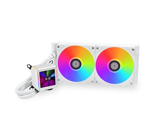 Lian Li GA II LCD Processeur Kit de refroidissement du liquide 12 cm Blanc