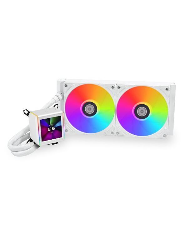 Lian Li GA II LCD Processeur Kit de refroidissement du liquide 12 cm Blanc